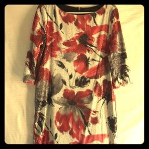 Short red sequences dress